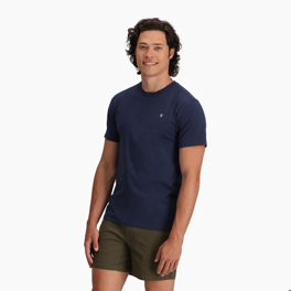 Royal Robbins Men’s T-shirts & Tanks Blue Model Close-up 81906