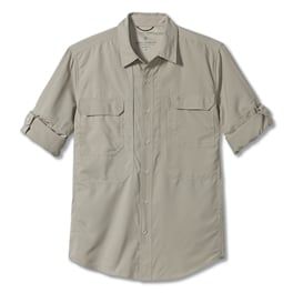 Royal Robbins Bug Barrier Expedition Long Sleeve Men’s Shirts Beige Main Front 30617