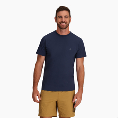 Royal Robbins Men’s T-shirts & Tanks Blue Model Close-up 81894
