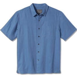 Royal Robbins Desert Pucker Dry Short Sleeve Men’s Shirts Blue Main Front 45013