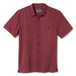 Royal Robbins Mojave Pucker Dry S/S Men’s Shirts Red Main Front 30865