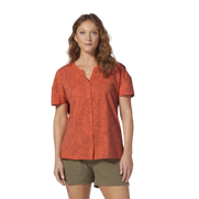 Royal Robbins Women’s T-shirts & Tanks Orange Model Close-up 72940