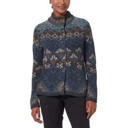 Royal Robbins Women’s Sweaters Blue Model Close-up 40945