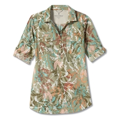 Royal Robbins Expedition Tunic Print Women’s Shirts Brown, Green Main Front 30372