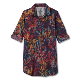 Royal Robbins Expedition Tunic Print Women’s Shirts Blue, Red, Multicolor Main Front 30373
