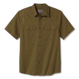Royal Robbins Seaview Hemp S/S Men’s Shirts Green Main Front 30899