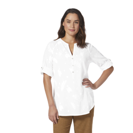 Royal Robbins 031 Women’s Shirts White Model Close-up 66194