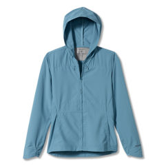 Royal Robbins Bug Barrier Expedition Full Zip Hoody Women’s Jackets Blue, Turquoise Main Front 30365