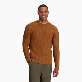 Royal Robbins Men’s Sweaters Brown Model Close-up 77467