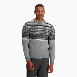 Royal Robbins Men’s Sweaters Grey Model Close-up 77647