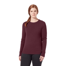 Royal Robbins Women’s Sweaters Red Model Close-up 62885