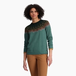 Royal Robbins Women’s Sweaters Blue, Green Model Close-up 77391